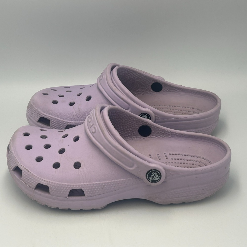 Crocs Classic Clog Slip On Women Shoe Ultra Light Water Sandals Purple Lavender - Picture 3 of 8